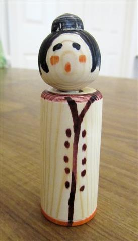 Stuart's second project. A Japanese doll with wobbly head